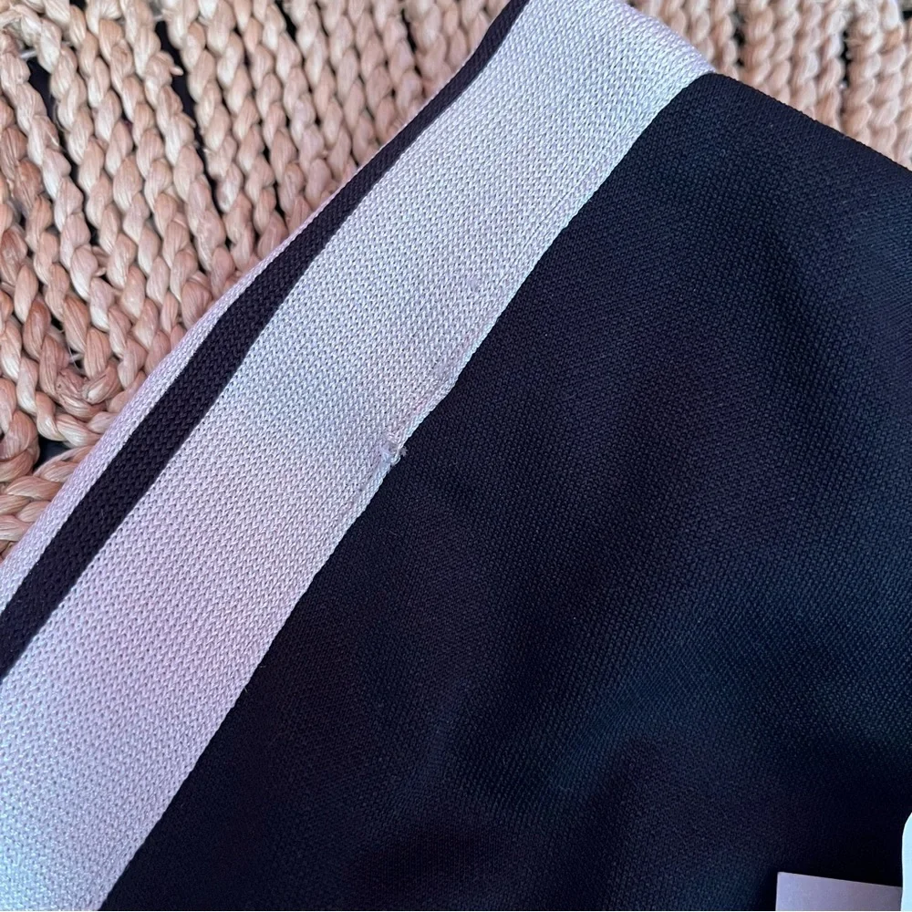 NWT Palm Angels Stripe Detail Track Mini Skirt Pockets Black Off White Authentic - Picture 15 of 16